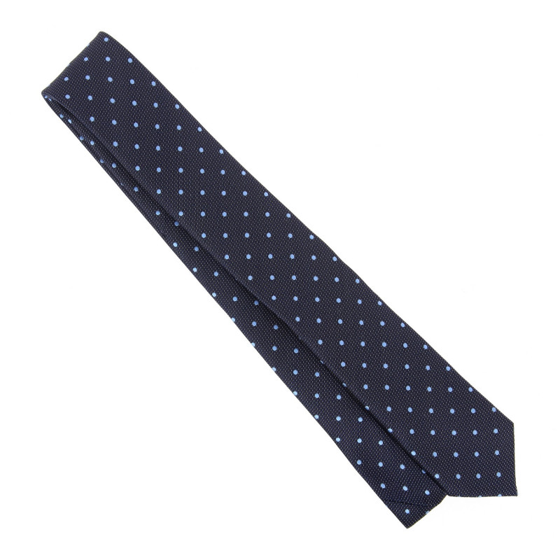 Hugo Boss Tie 100% linen, navy blue 